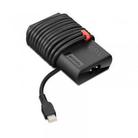 Adaptador de corriente delgado AC ThinkPad Lenovo de 65W, USB-C