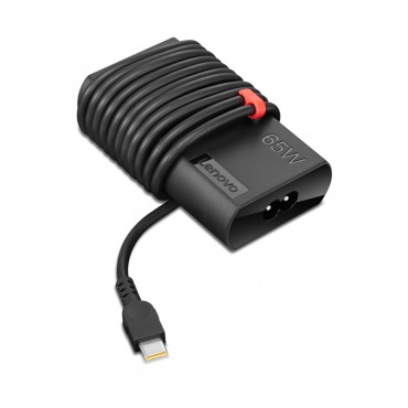 Adaptador de corriente delgado AC ThinkPad Lenovo de 65W, USB-C